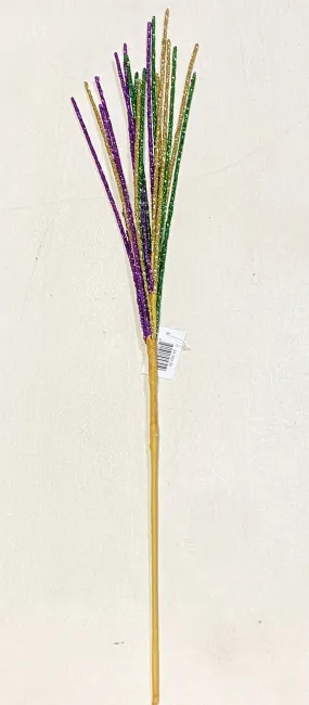 30" Mardi Gras Glitter Gras Spray