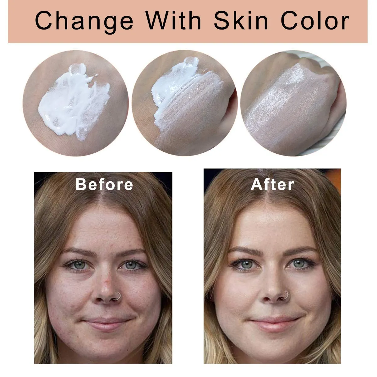 3PCS TLM Flawless Colour Changing Warm Skin Tone Foundation,Naturally Blends Moisturizing foundation makeup,Long Lasting Waterproof Poreless Liquid Foundation SPF 15 for Face Makeup 30 ml (Pack of 3)