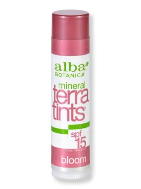 Alba Botanica Bloom TerraTint Lip Balm SPF8 .15 oz 12 Ct
