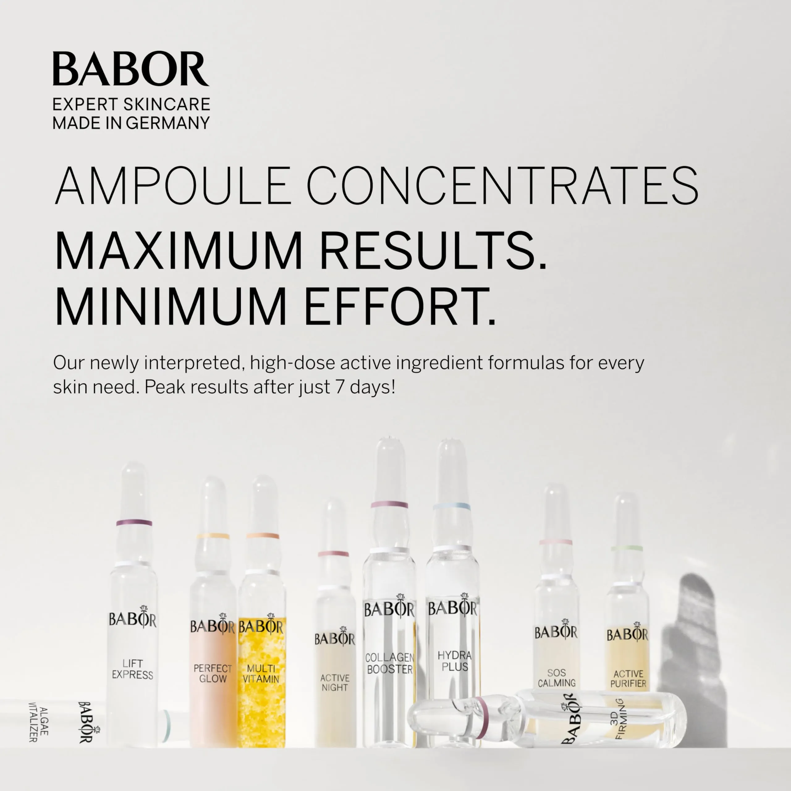 BABOR 3D Firming, anti-aging serum ampoules for the face, with hyaluronic acid for more firmness, vegan formula, ampoule concentrates, 7 x 2 ml market launch 2022