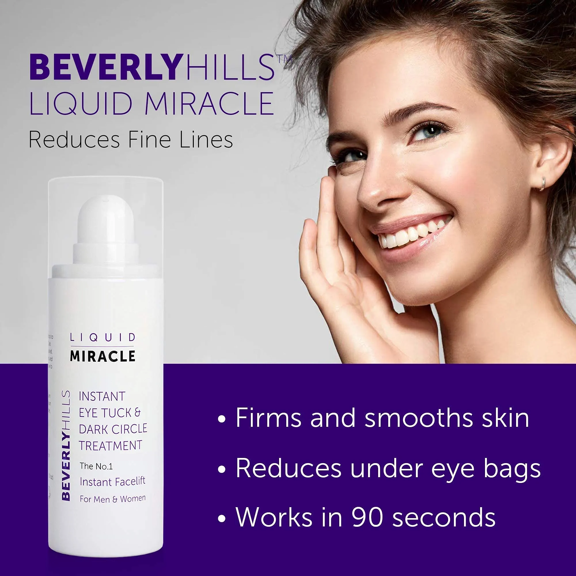 Beverly Hills Instant Facelift and Eye Serum Treatment for Dark Circles, Puffy Eyes, and Wrinkles