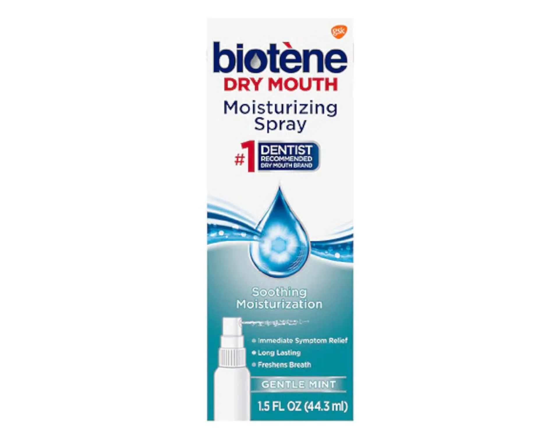 Biotene Moisturizing Gentle Mint Mouth Spray 1.5 oz Pack of 5