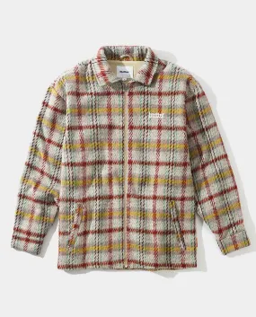 Butter Goods - Heavy Plaid Jacket - Burgundy/Blush