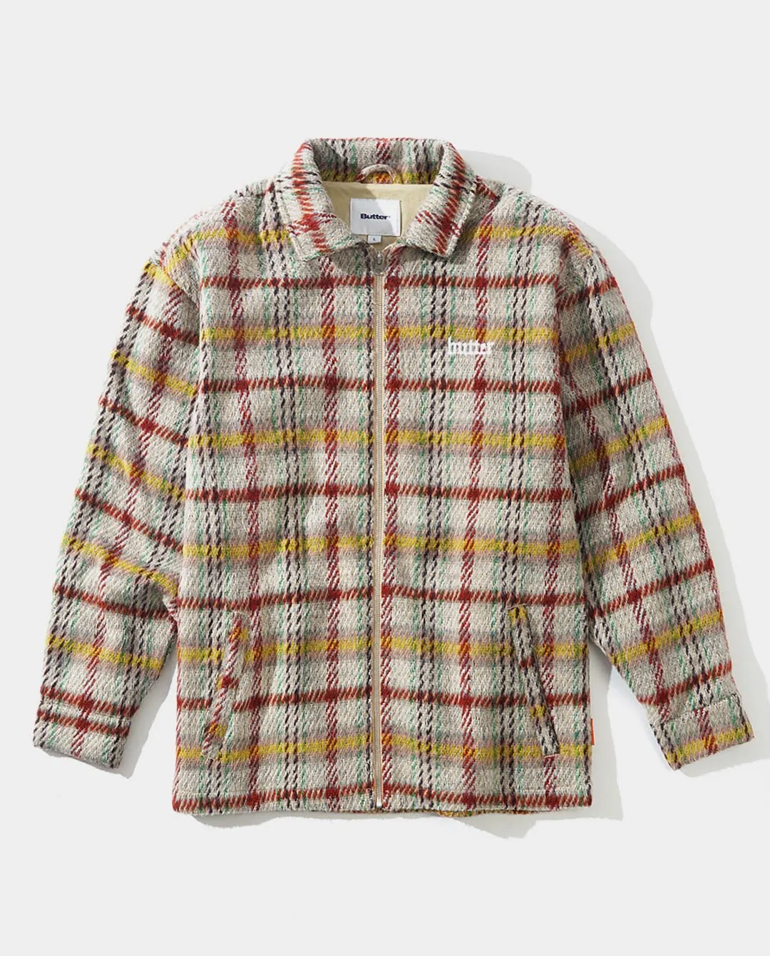 Butter Goods - Heavy Plaid Jacket - Burgundy/Blush
