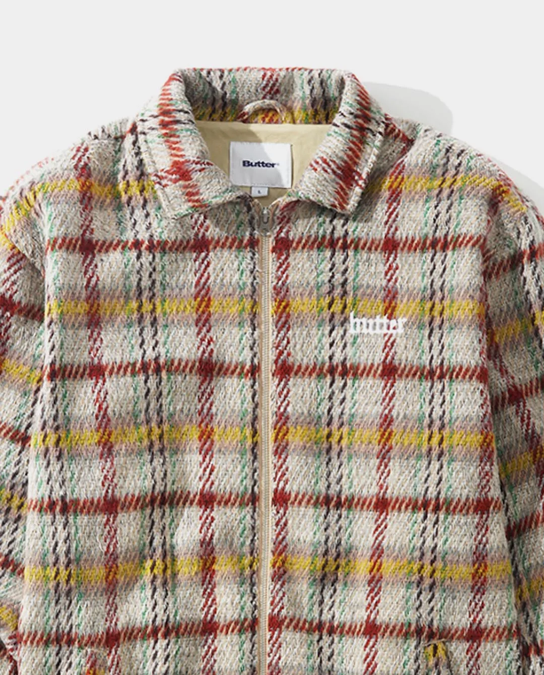 Butter Goods - Heavy Plaid Jacket - Burgundy/Blush