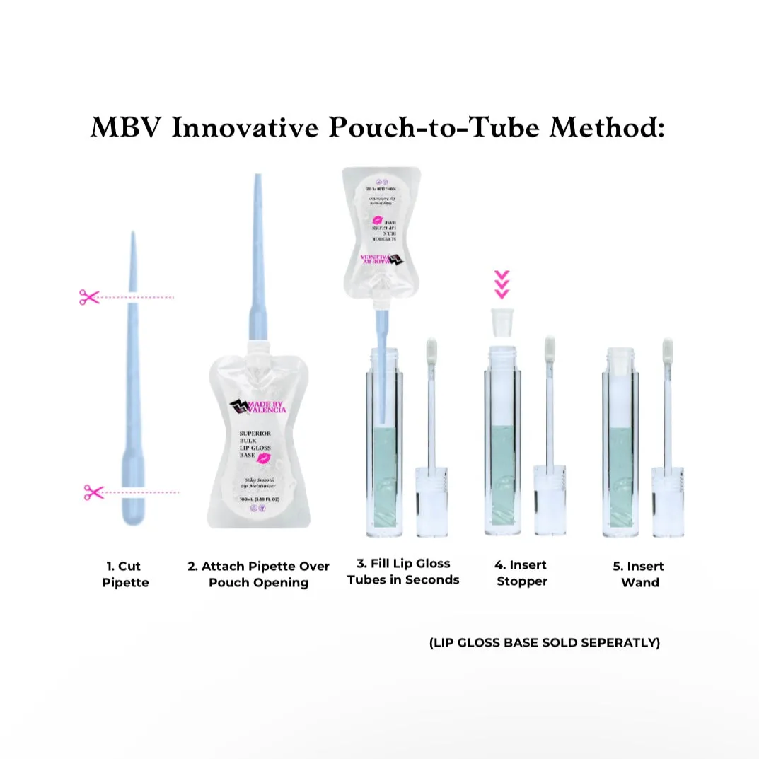 Clear Lip Gloss Tube Bundle | 10 Empty 8mL