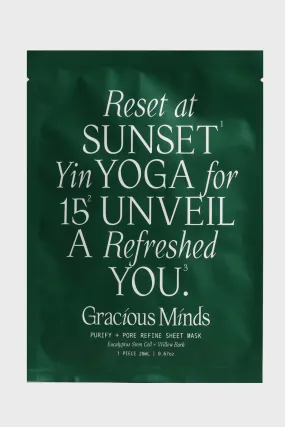 GRACIOUS MINDS - PURIFY AND PORE REFINE SHEET MASK
