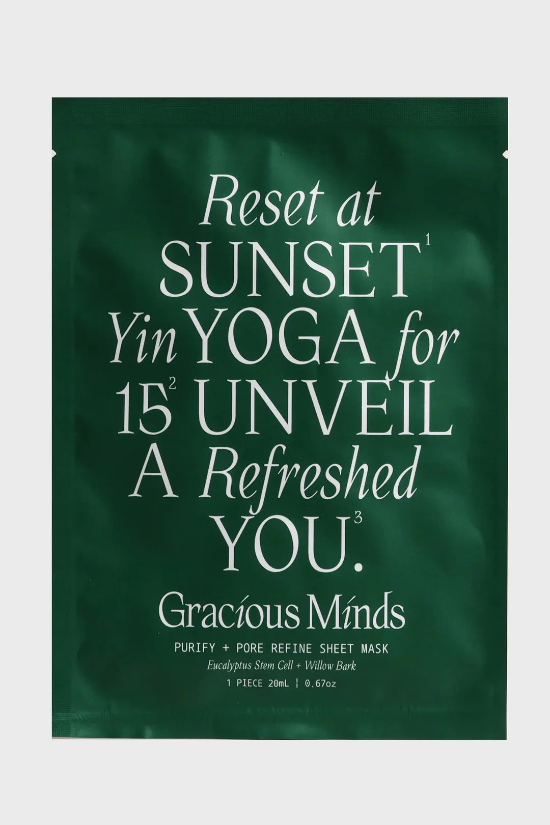 GRACIOUS MINDS - PURIFY AND PORE REFINE SHEET MASK