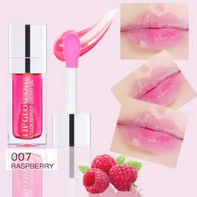 Hydrating Lip Glow Oil – Moisturizing Plumping Lip Gloss, Transparent & Tinted for Dry Lips & Lip Care | Perfect Gift for Mother's Day
