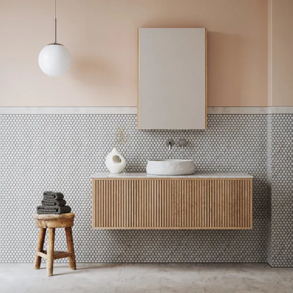 Ingrain Ash LED Shaving Cabinet