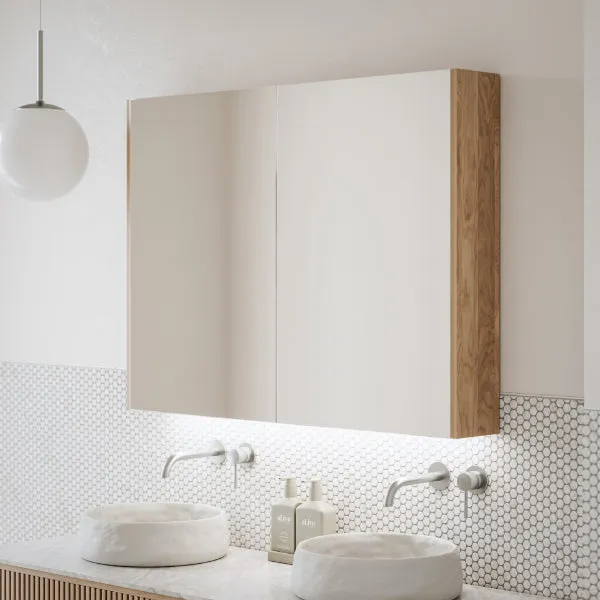 Ingrain Ash LED Shaving Cabinet