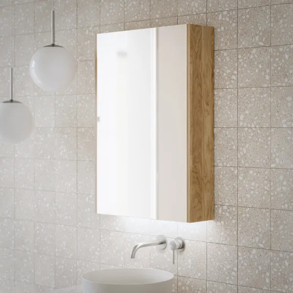 Ingrain Ash LED Shaving Cabinet