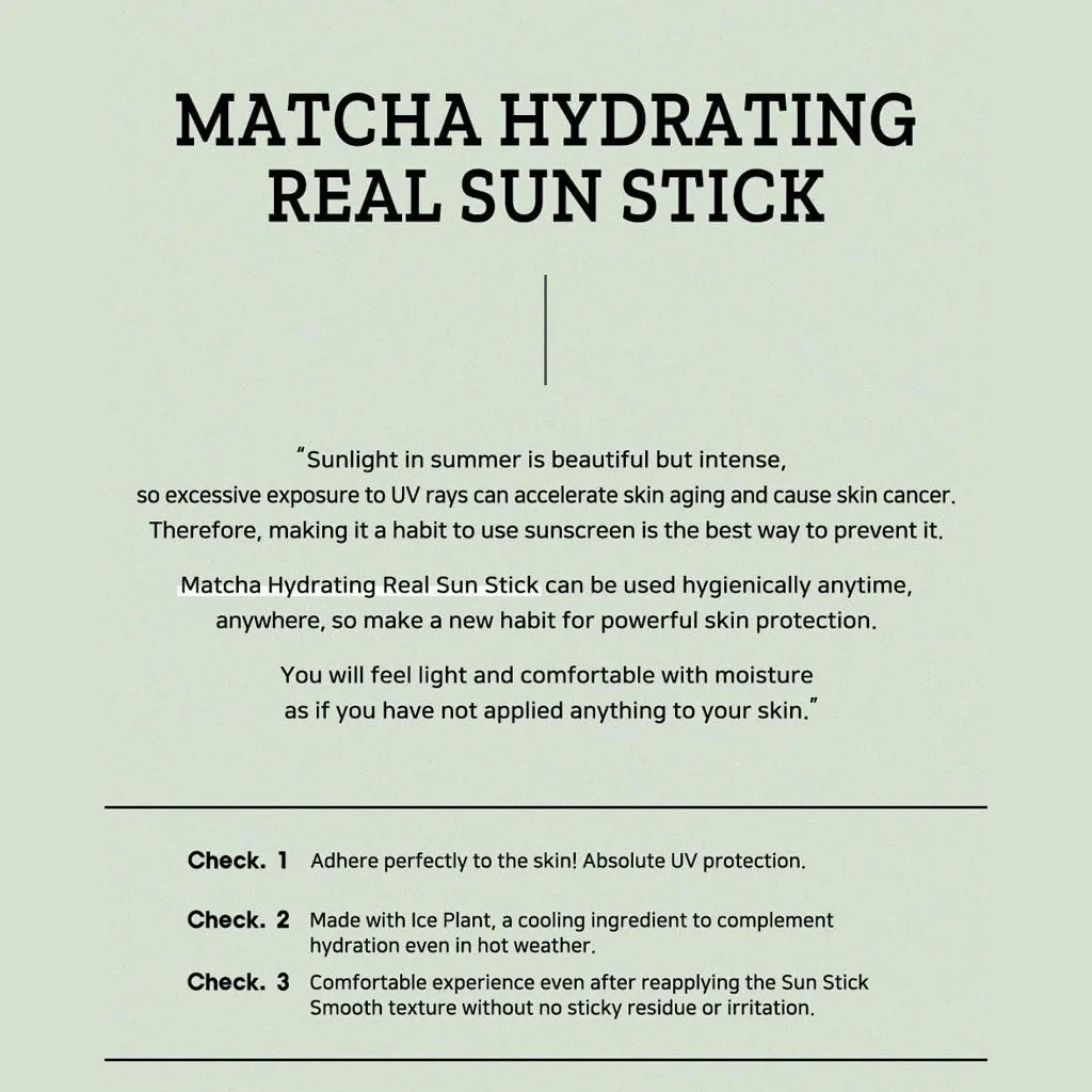 Matcha Hydrating Real Sun Stick