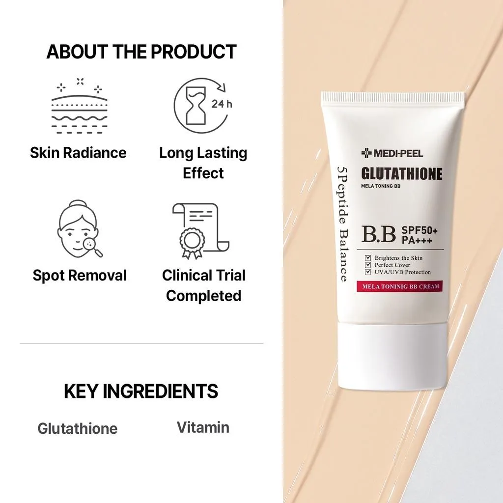 MEDI-PEEL Bio-Intense Glutathione Mela Toning BB Cream SPF50   PA    50ml