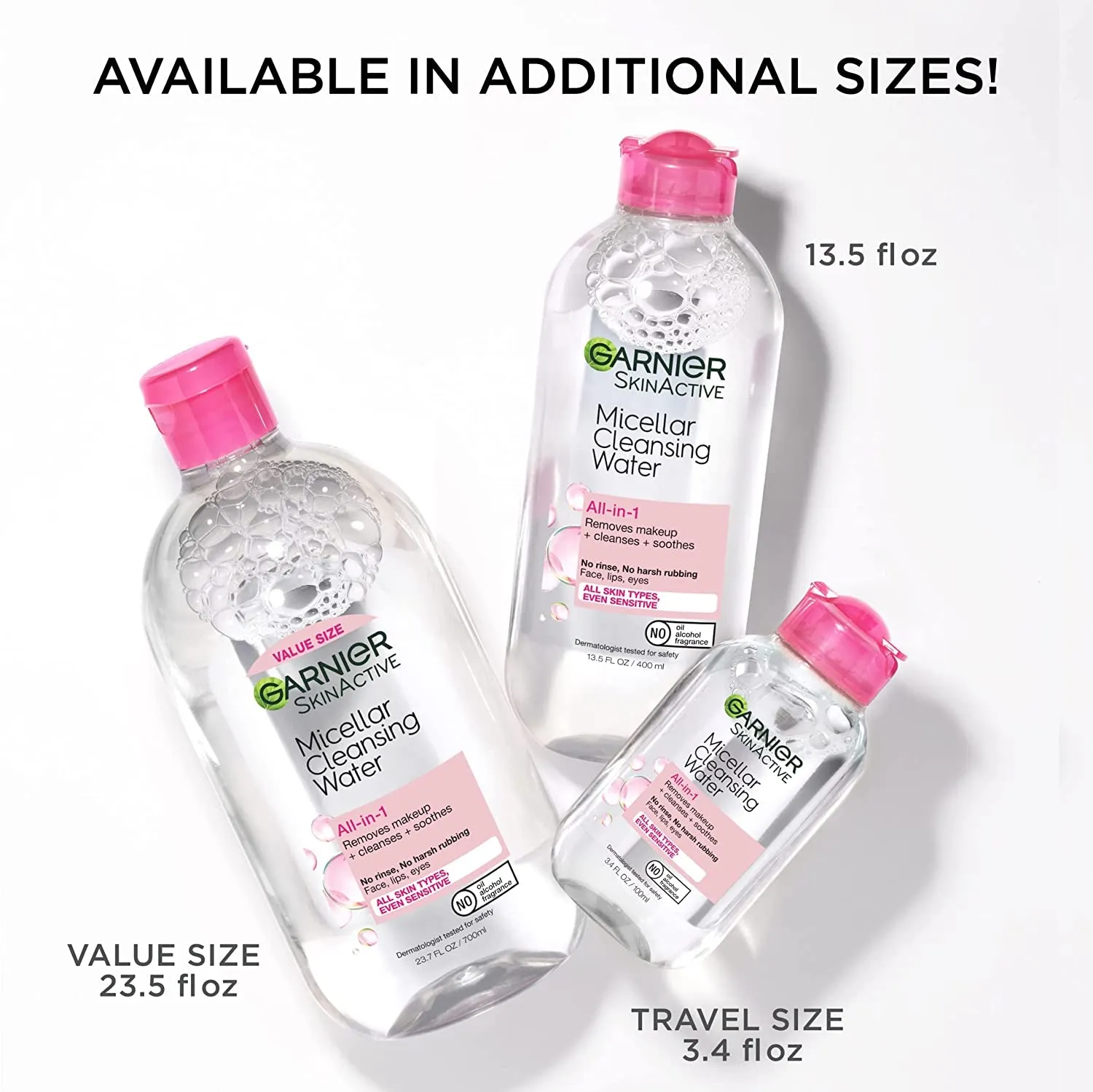 Micellar Water Hydrating Facial Cleanser and Makeup Remover for Sensitive Skin, Vegan and Cruelty-Free, 13.5 Fl Oz (400 mL)