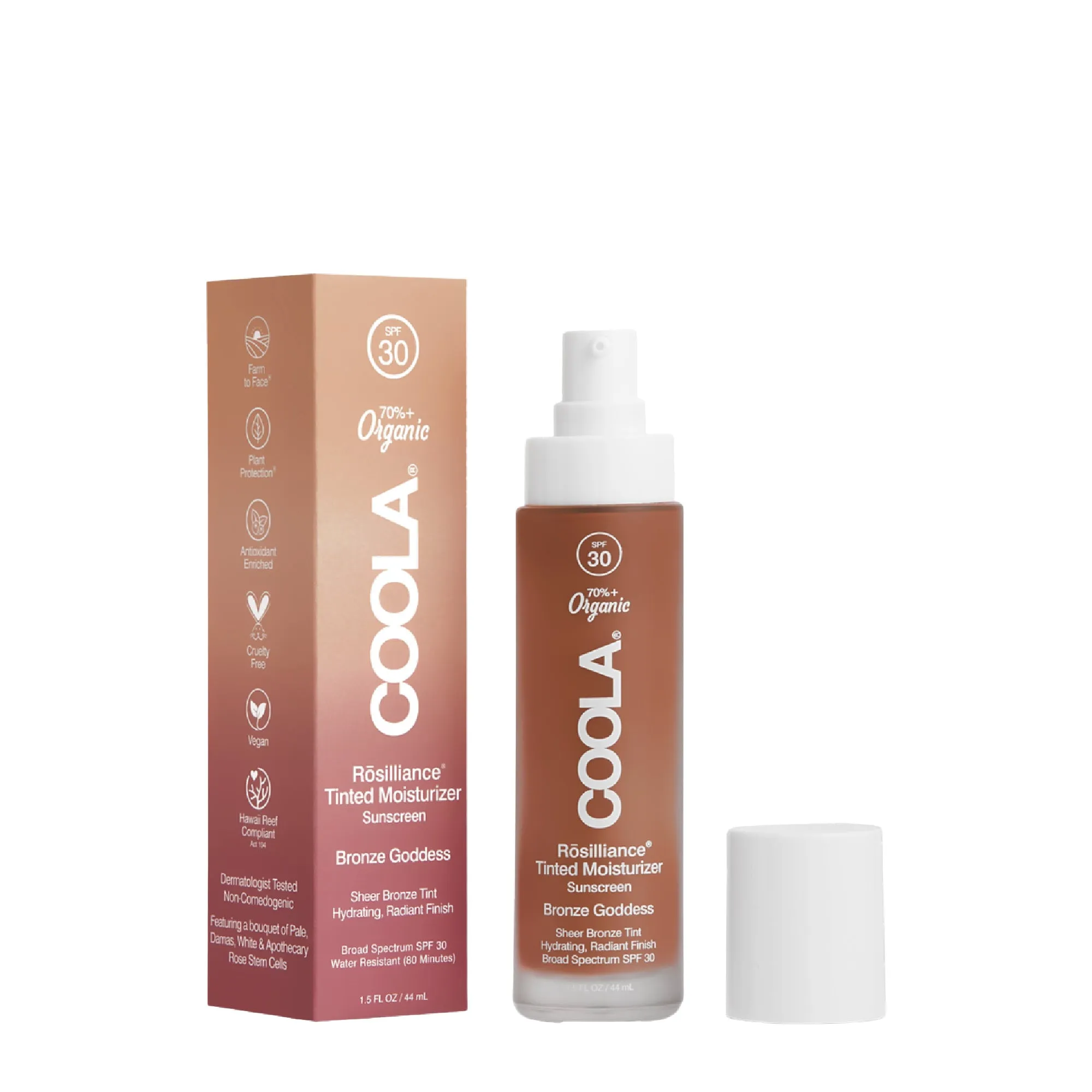 Rosilliance Tinted Moisturizer Organic Sunscreen SPF 30 (44ml/1.5oz) | 3 Shades